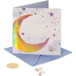 Keep Shining Birthday Greeting Card with Earrings