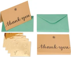 Kraft Boxed Thank You Cards and Envelopes, 14-Count