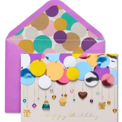 Layers of Balloons Birthday Greeting Card