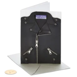 Leather Jacket Birthday Greeting Card