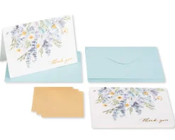 Leaves Thank You Cards with Envelopes, 12-Count