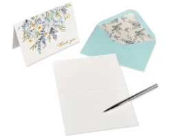 Leaves Thank You Cards with Envelopes, 12-Count