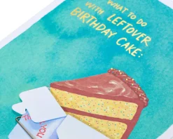 Leftover Cake Birthday Greeting Card