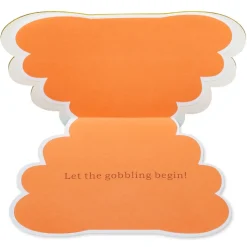 Let the Gobbling Begin Thanksgiving Greeting Card for Kids