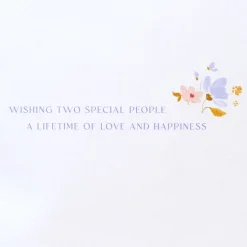 Lifetime of Love and Happiness Religious Wedding Greeting Card