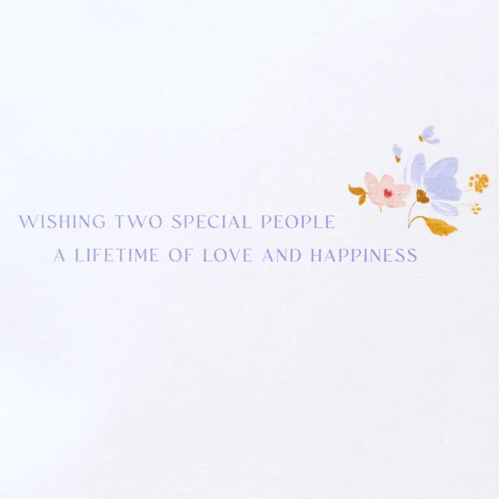 Lifetime of Love and Happiness Religious Wedding Greeting Card