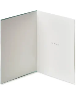 Light Blue Flowers Thank You Greeting Card