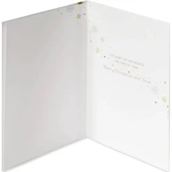 Light Up Our Hearts Christmas Greeting Card for Son