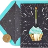 Lightsaber Cupcake Star Wars Birthday Greeting Card