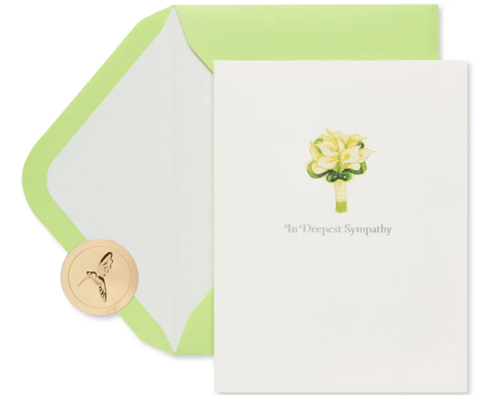 Lillies Sympathy Greeting Card