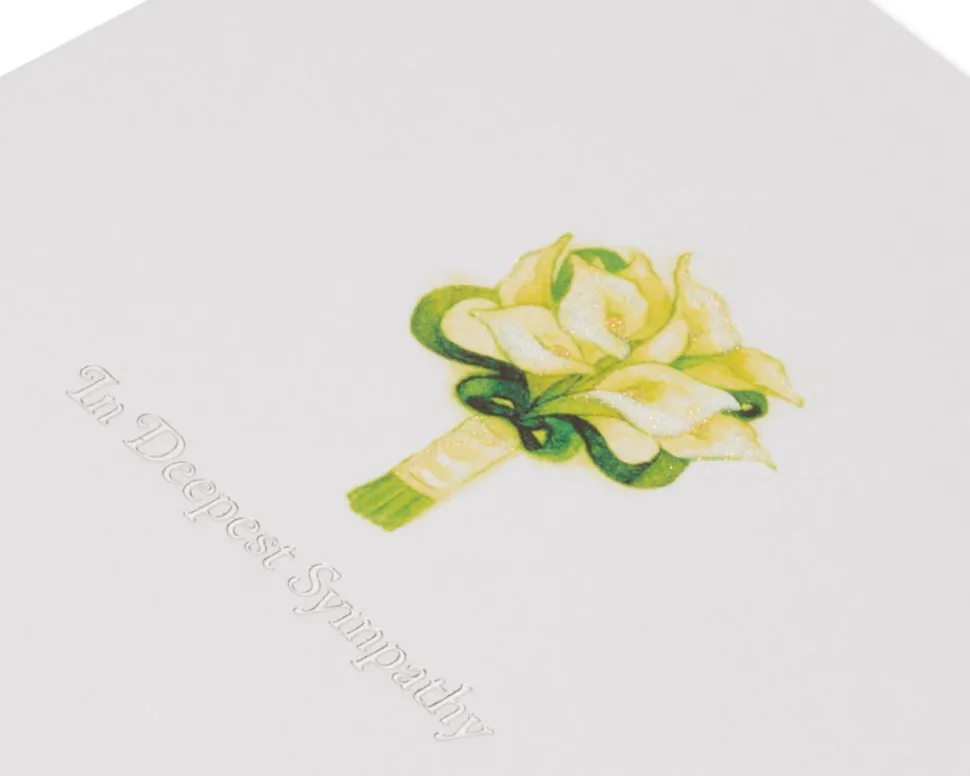 Lillies Sympathy Greeting Card