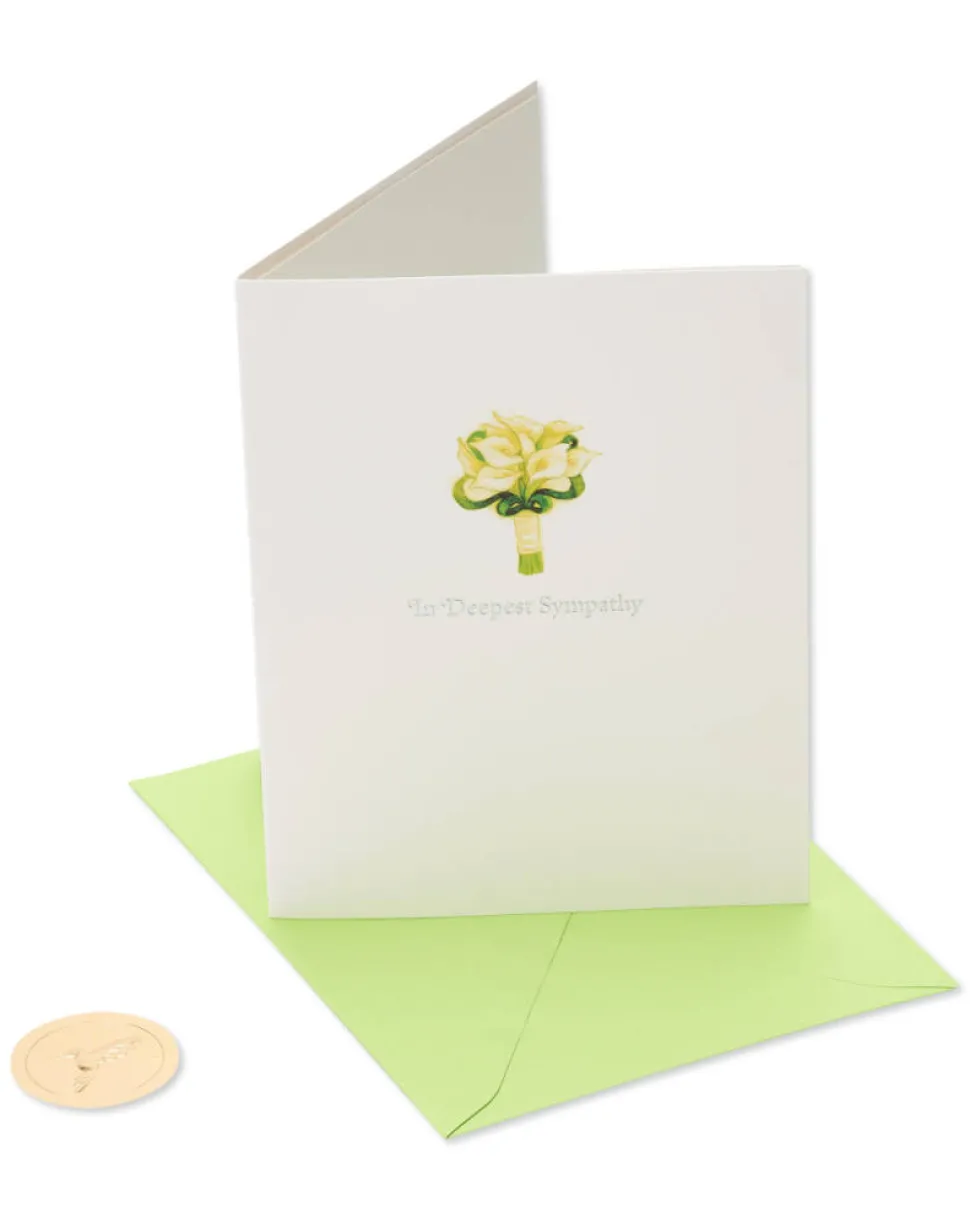 Lillies Sympathy Greeting Card