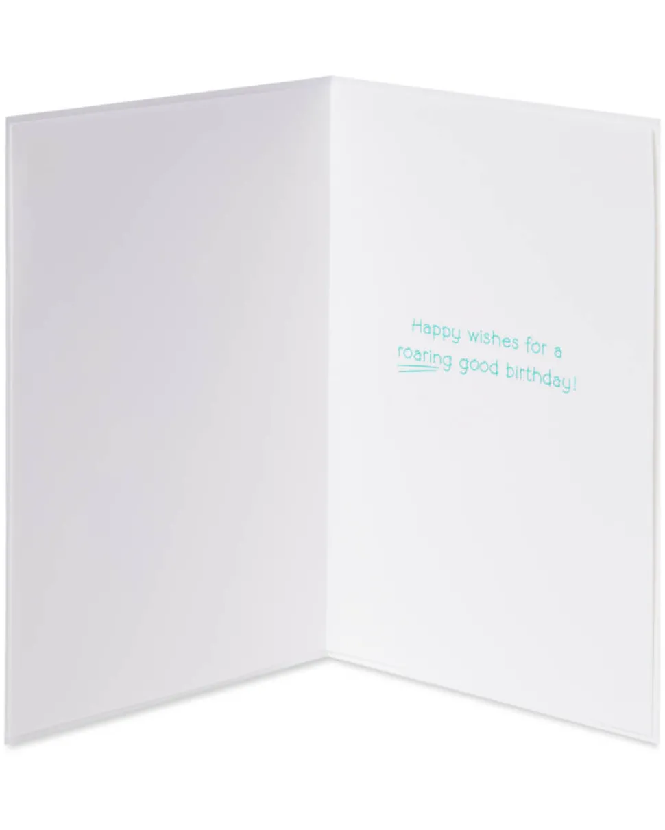 Lion Cupcake Birthday Greeting Card