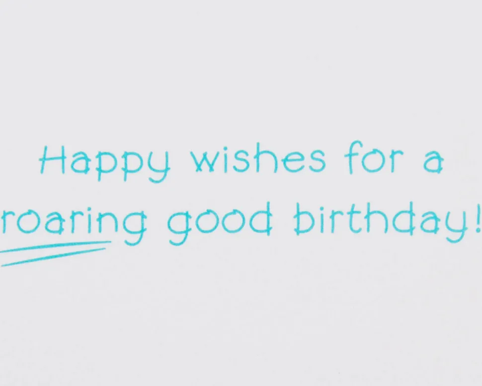 Lion Cupcake Birthday Greeting Card