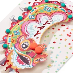 Lion Parade Blank Lunar New Year Greeting Card
