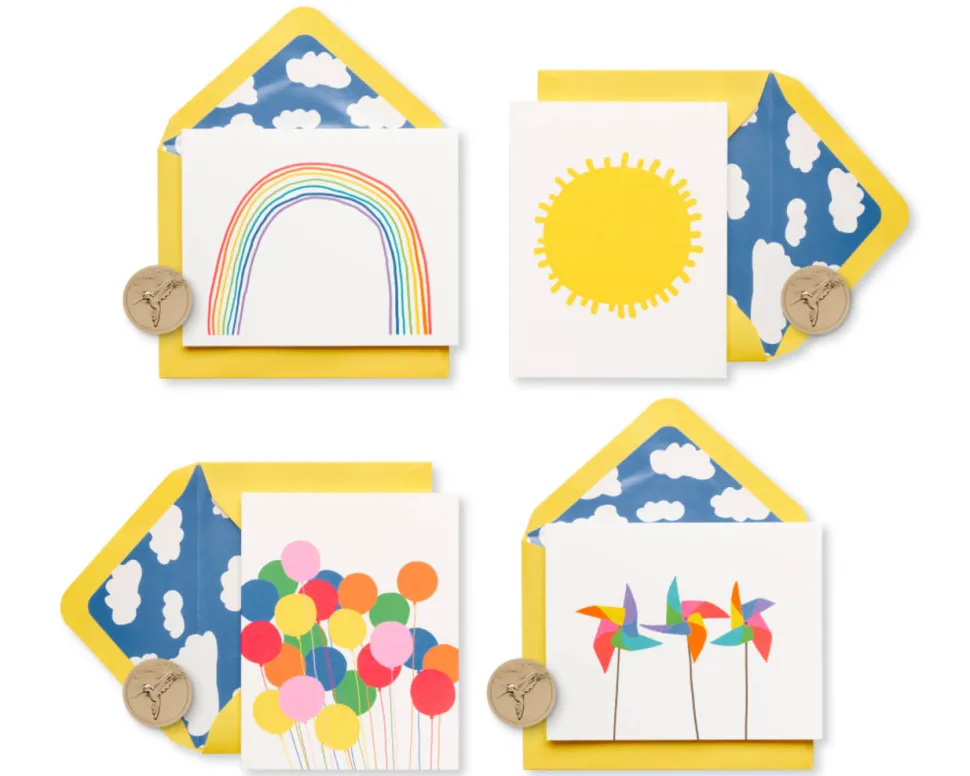 Little Box of Happy Keepsake Boxed Blank Cards and Envelopes, 20-Count