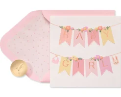 Little Miracle Baby Girl Greeting Card