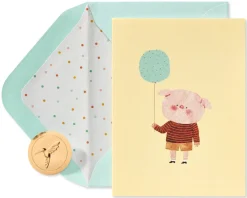Little Piggy Birthday Greeting Card