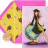 Look Out World Graduation Greeting Card for Her – Designed by Bella Pilar