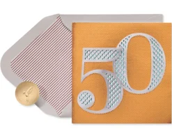 50 Looks Amazing On You 50th Birthday Greeting Card