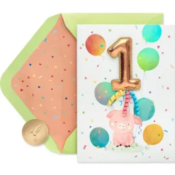 Lots Of Fun 1st Birthday Greeting Card