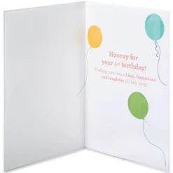 Lots Of Fun 1st Birthday Greeting Card