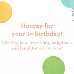 Lots Of Fun 1st Birthday Greeting Card