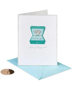 Love & Happiness Blank Wedding Greeting Card