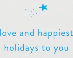 Love and Happiest Holidays Christmas Greeting Card