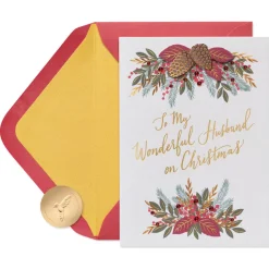 Love and Warmth Christmas Greeting Card for Husband