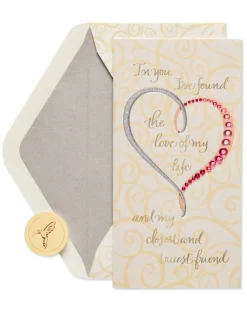 Love of My Life Anniversary Greeting Card for Wife or Husband