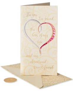 Love of My Life Anniversary Greeting Card for Wife or Husband