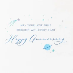 Love Shine Brighter Anniversary Greeting Card