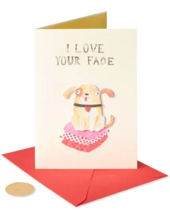 Love Your Face Funny Valentine’s Day Greeting Card