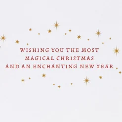 Magical Christmas Harry Potter Christmas Greeting Card