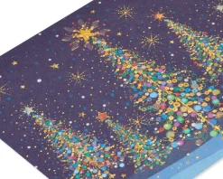 Magical Row of Holiday Christmas Trees Holiday Boxed Cards, 14-Count