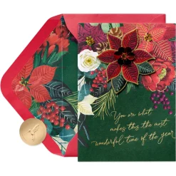 Magical Season with You Romantic Christmas Greeting Card