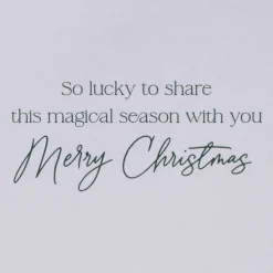 Magical Season with You Romantic Christmas Greeting Card