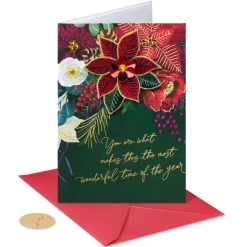Magical Season with You Romantic Christmas Greeting Card