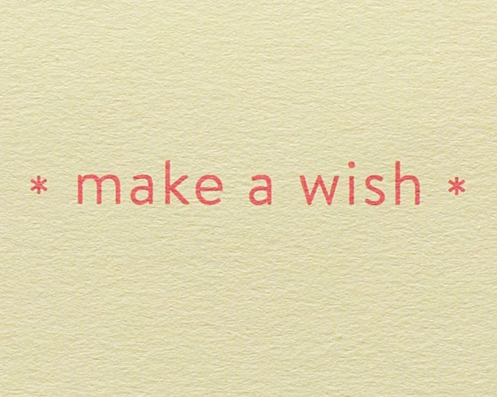 Make A Wish Blank Birthday Greeting Card