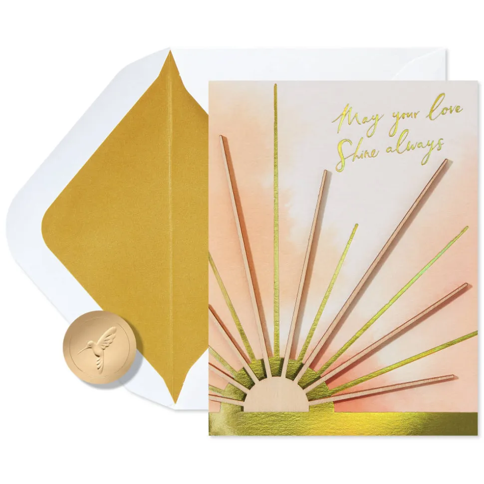 Make Your Lives Brighter Wedding Greeting Card