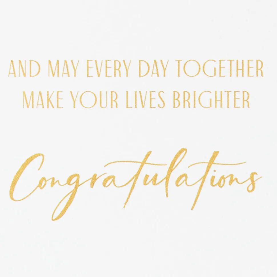Make Your Lives Brighter Wedding Greeting Card