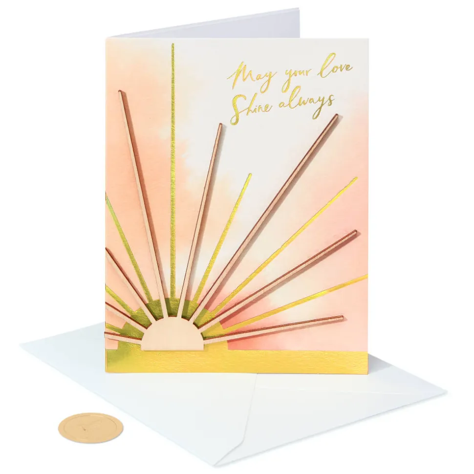 Make Your Lives Brighter Wedding Greeting Card