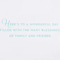 Many Blessings of Family and Friends Easter Greeting Card with Ornament
