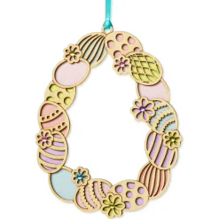 Many Blessings of Family and Friends Easter Greeting Card with Ornament