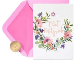 Mazel Tov Bat Mitzvah Greeting Card
