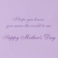 Mean The World To Me Mothers Day Greeting Card