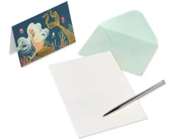 Mermaid Boxed Blank Note Cards with Envelopes, 14-Count