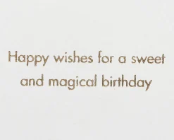 Mermaid Cupcake Birthday Greeting Card