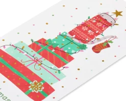 Merry and Bright Cat Christmas Boxed Cards, 16-Count